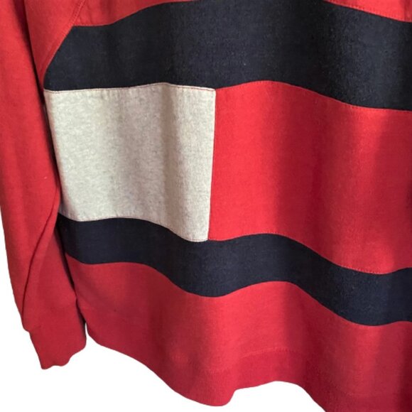 Tommy Hilfiger Sport retro vintage inspired Sweatshirt Colour Block Flag Logo - Picture 5 of 11
